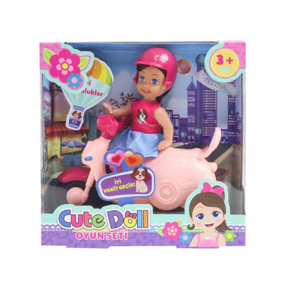 Sevimli Bebek Motorsikletli Oyun Seti