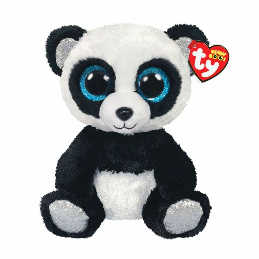 TY Beanie Babies Siyah Beyaz Panda Bamboo Peluş 25 cm.