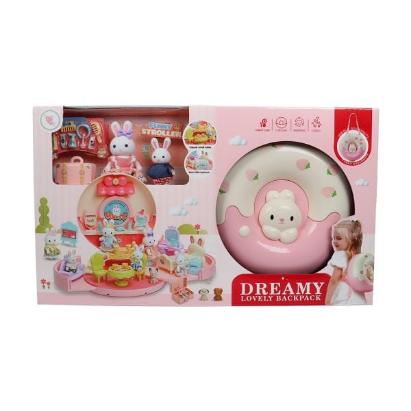 Bay Dreamy Sırt Çantalı Mini Tavşan Evi