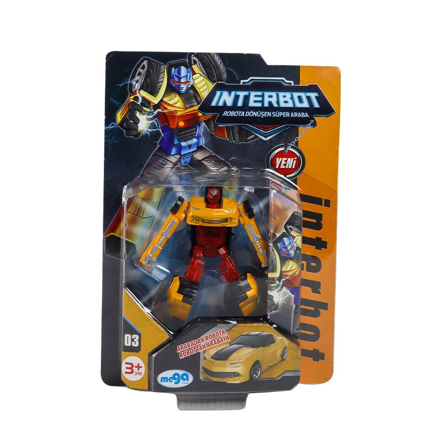 1:64 Robota Dönüşen Araba - Sarı