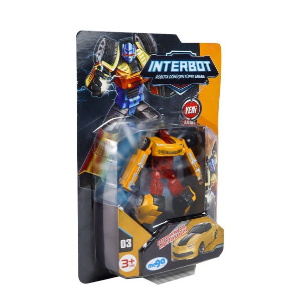 1:64 Robota Dönüşen Araba - Sarı