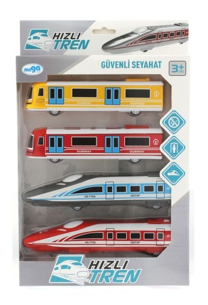 Çek Bırak Plastik Hızlı Tren Seti