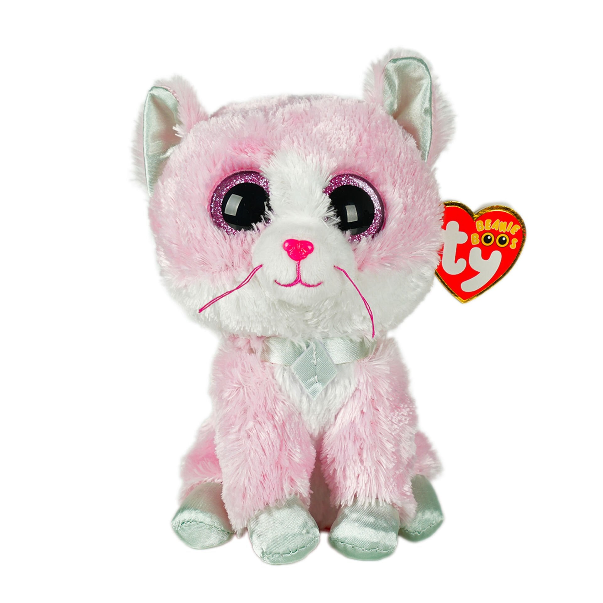 TY Beanie Boos Pembe Kedi Fiona Peluş 15 cm.