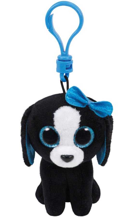 TY Beanie Boos Tracey Siyah Beyaz Köpek Anahtarlık 12 cm.