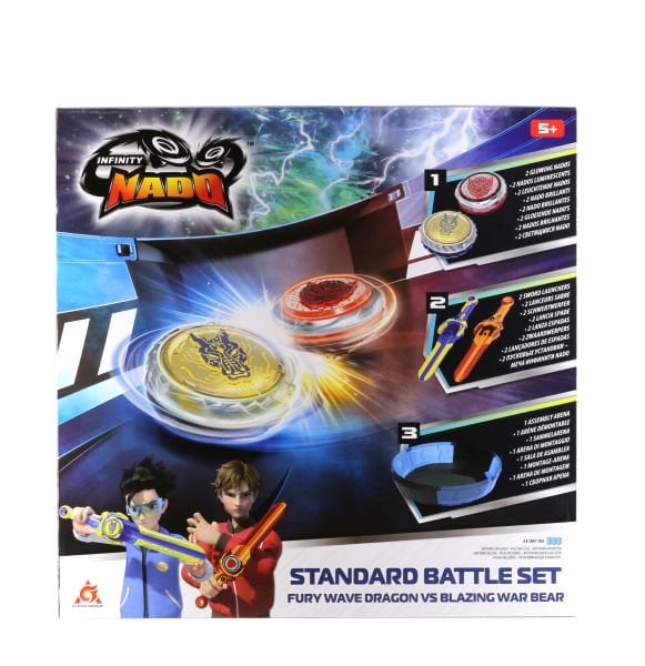 Infinity Nado Mücadele Seti - Fury Wave Dragon vs Blazing War Bear (Enerji Dalgası Ejderhası & Alevli Ayı)