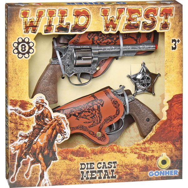 Vahşi Batı 2'li Kılıflı Revolver Seti