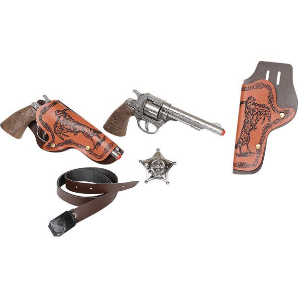 Vahşi Batı 2'li Kılıflı Revolver Seti
