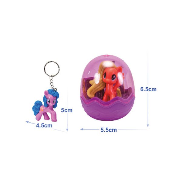 Küçük Unicorn ve Çıkartmalı Metal Anahtarlık 12 Parça