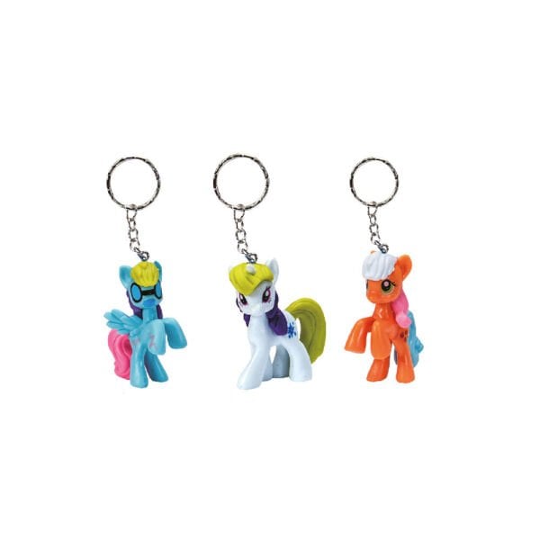 Küçük Unicorn ve Çıkartmalı Metal Anahtarlık 12 Parça