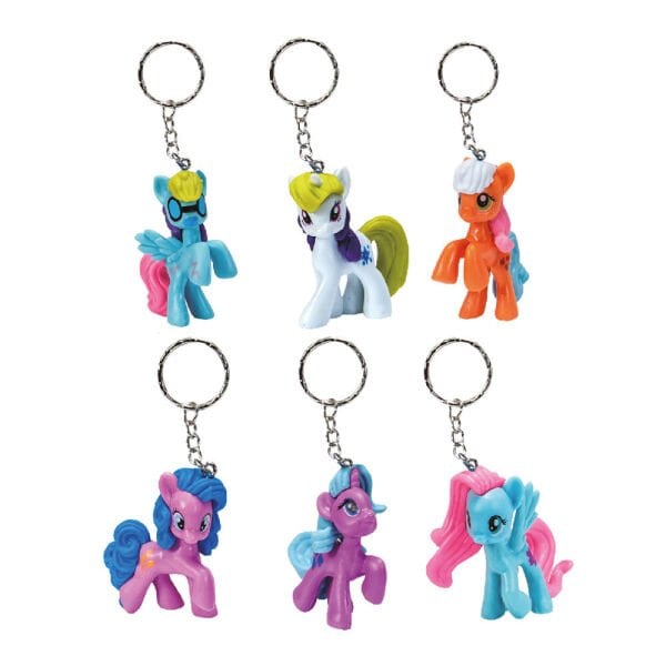 Küçük Unicorn ve Çıkartmalı Metal Anahtarlık 12 Parça