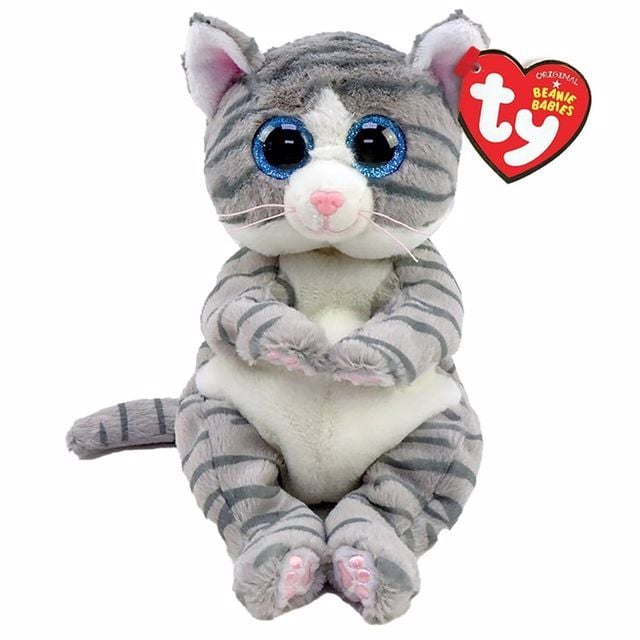 TY Beanie Babies Gri Tekir Kedi Mitzi Peluş 20 cm.