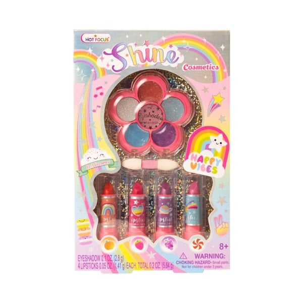 Rainbow Parıltılı Far ve Ruj Seti