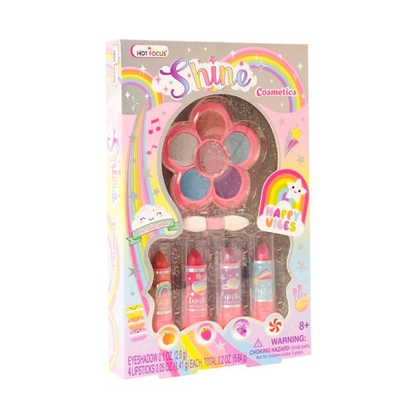 Rainbow Parıltılı Far ve Ruj Seti