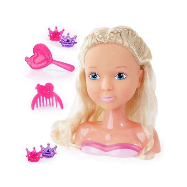 19 cm Prenses Bebek Saç Tasarım Büstü