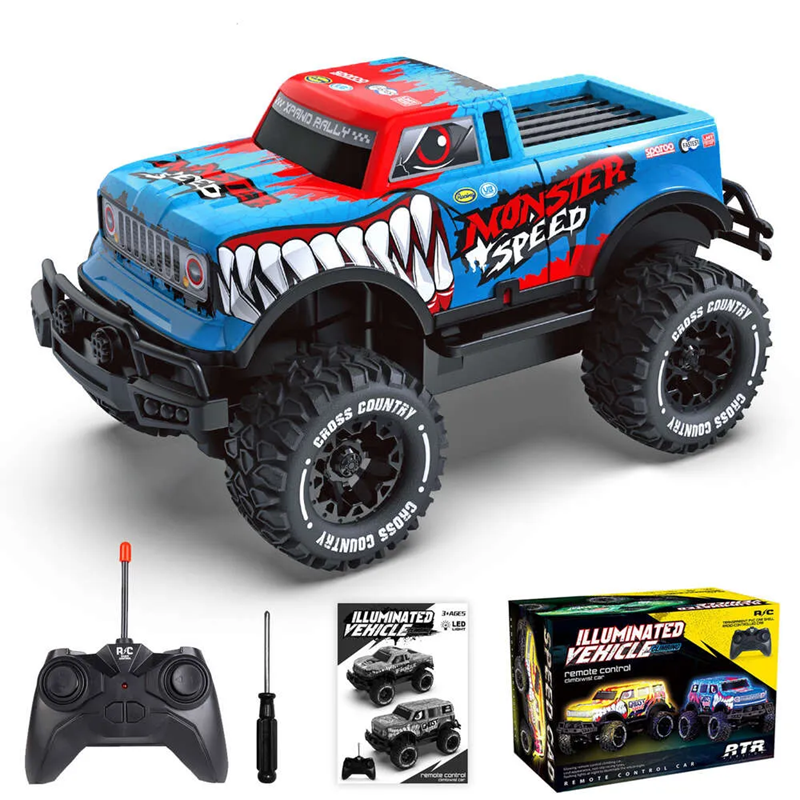 1:20 Uzaktan Kumandalı Full Fonksiyon LED Aydınlatmalı Speed Monster Kamyonet