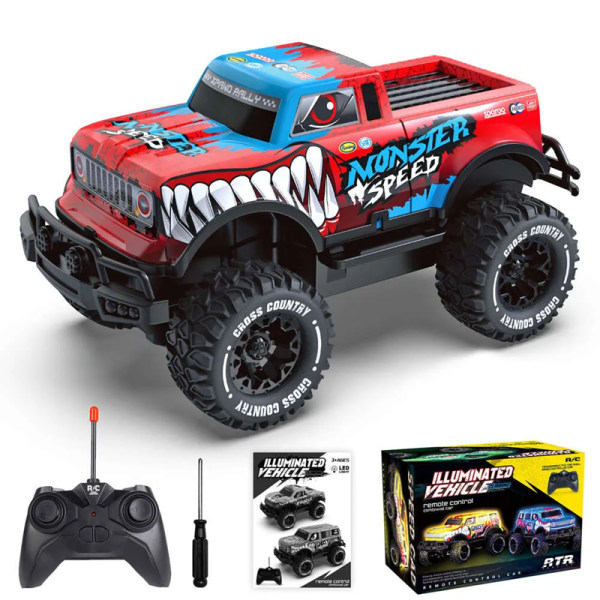 1:20 Uzaktan Kumandalı Full Fonksiyon LED Aydınlatmalı Speed Monster Kamyonet