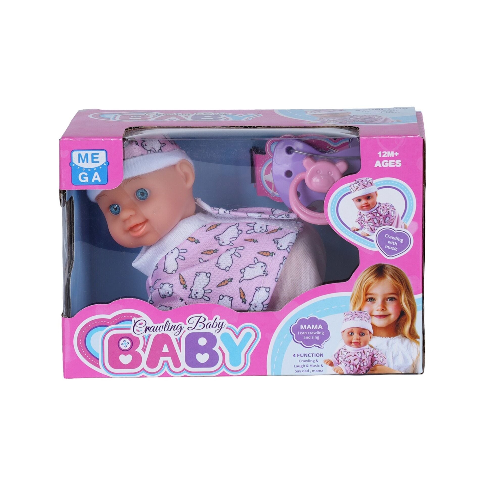 Pilli Emekleyen Sesli Bebek