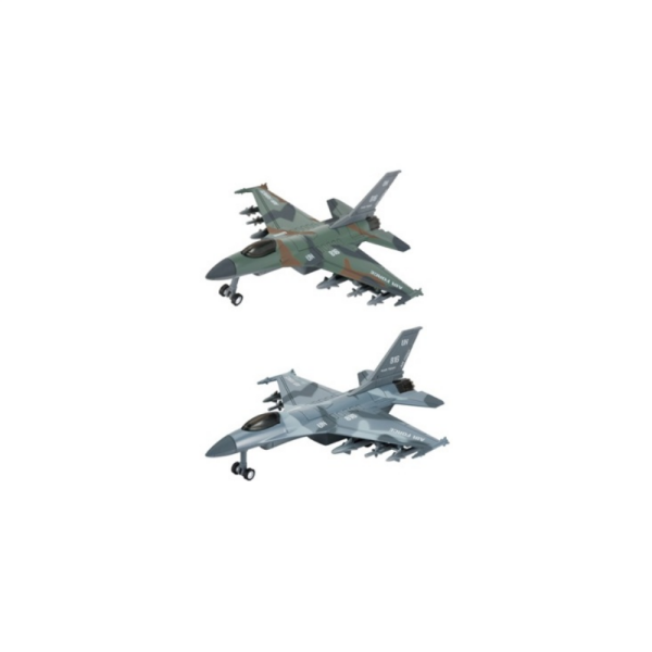 Die-Cast Fighter Sür Gitsin F16 Savaş Uçağı (2 Asorti)