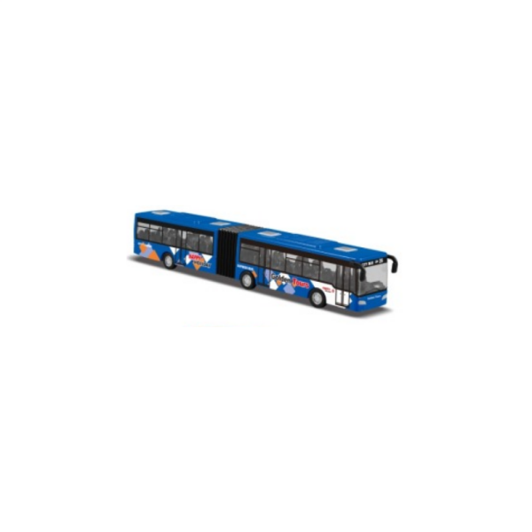 Die-Cast City Big Bus Sür Gitsin Körüklü Otobüs (3 Asorti)