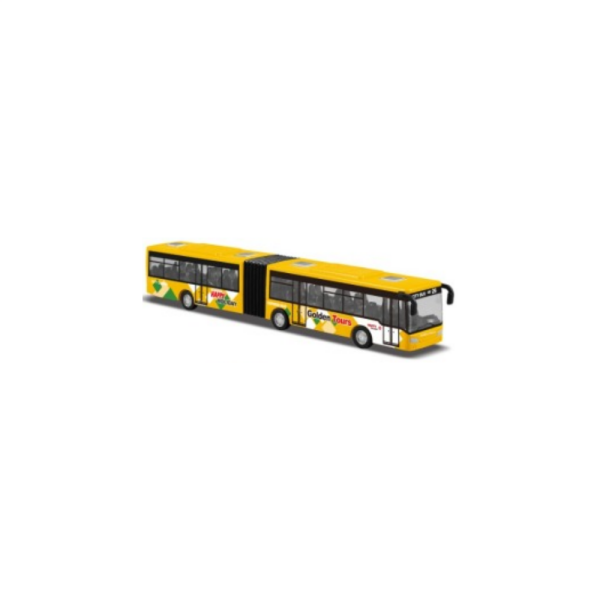 Die-Cast City Big Bus Sür Gitsin Körüklü Otobüs (3 Asorti)