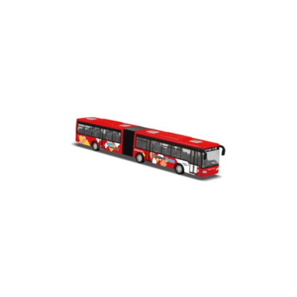 Die-Cast City Big Bus Sür Gitsin Körüklü Otobüs (3 Asorti)