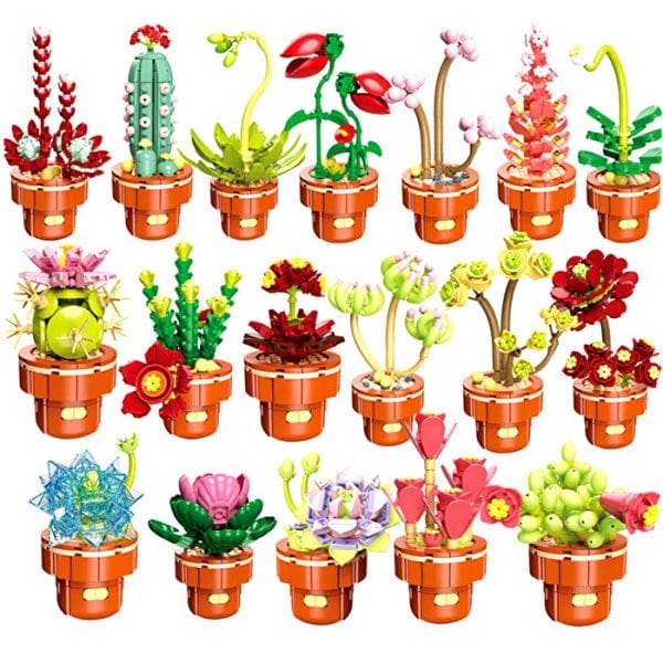 Blok Çiçek Sukulent 188 Parça