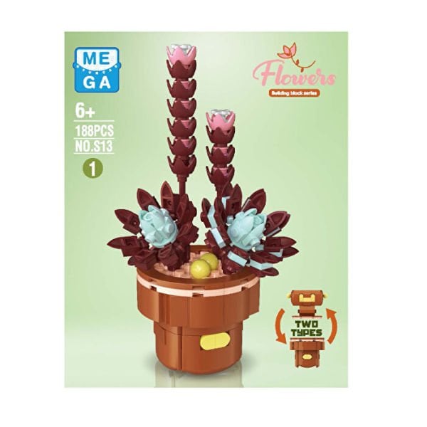 Blok Çiçek Sukulent 188 Parça