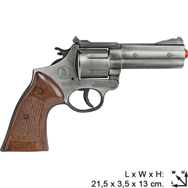 12'li Polis Kılıflı Revolver - Gri