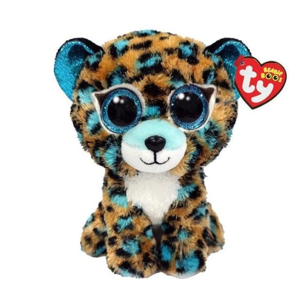 TY Beanie Boos Mavi Benekli Leopar Cobalt Peluş 15 cm.