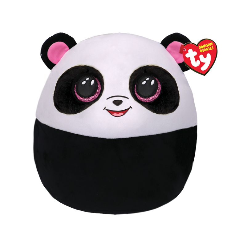 TY Squishy Beanies Siyah Beyaz Panda Bamboo Peluş 35 cm.