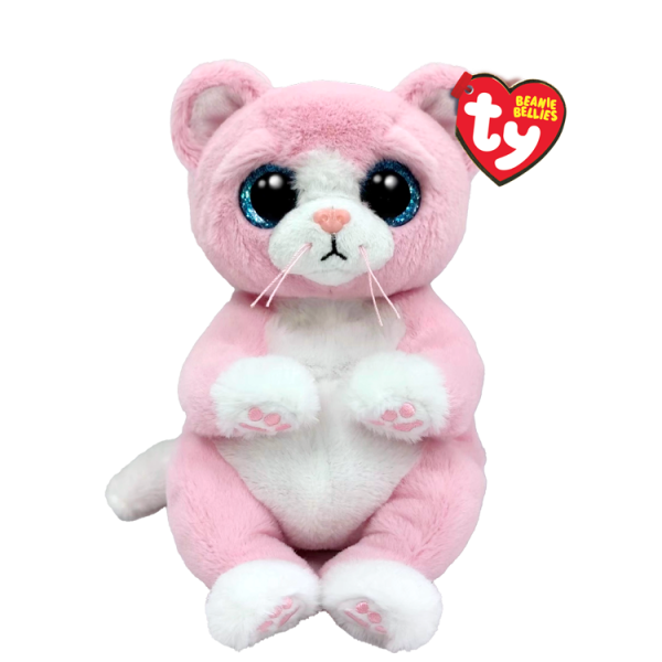 TY Beanie Bellies Pembe Kedi Lillibelle Peluş 20 cm.