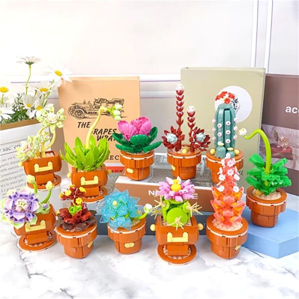 Blok Çiçek Kaktüs 181 Parça