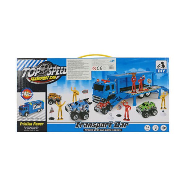 Sürtmeli Sesli ve Işıklı İş Makinesi Taşıyıcı Tır