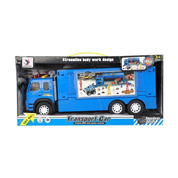 Sürtmeli Sesli ve Işıklı İş Makinesi Taşıyıcı Tır