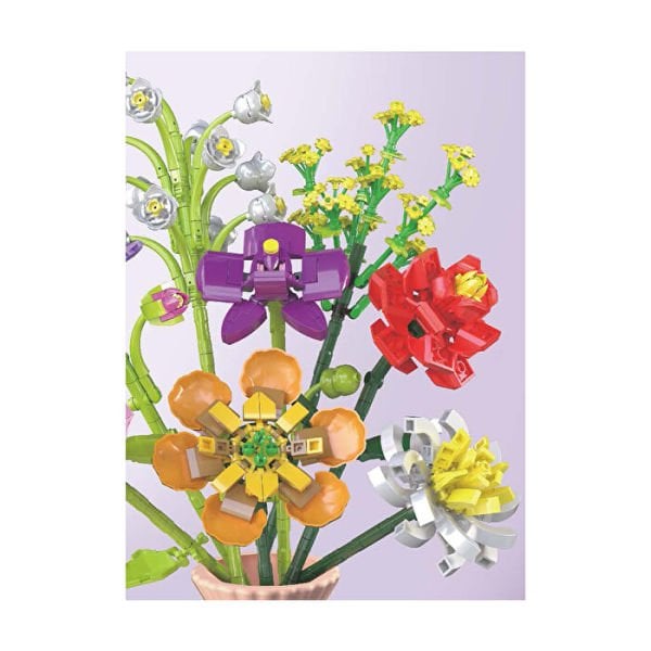 Blok 8li Vazolu Blok Çiçek 733 Parça