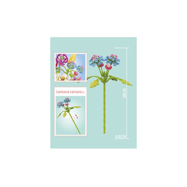 Blok Çiçek Mine Çiçeği 132 Parça