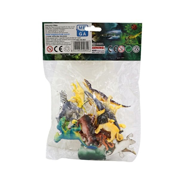 15 Parça Poşetli Vahşi Hayvan Seti