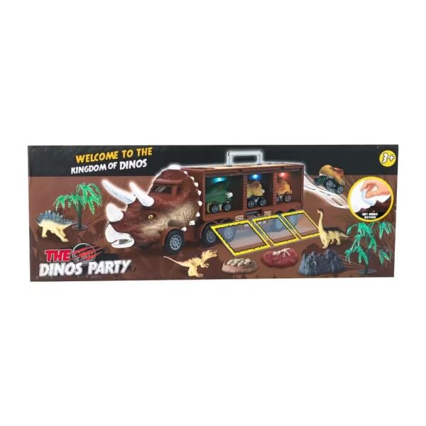 Işık ve Müzik Dinozor Depolama Arabası Dinos Partisi