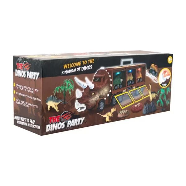 Işık ve Müzik Dinozor Depolama Arabası Dinos Partisi