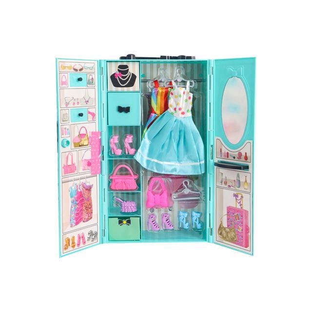 Aksesuarlı Gardırop Güzellik Seti - Yeşil