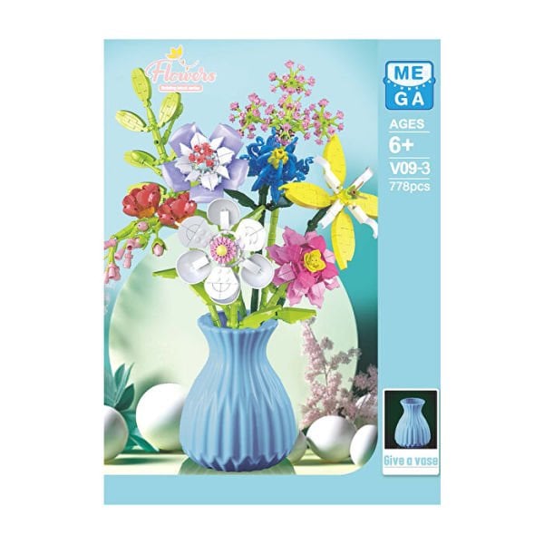 Blok 8li Vazolu Blok Çiçek 778 Parça