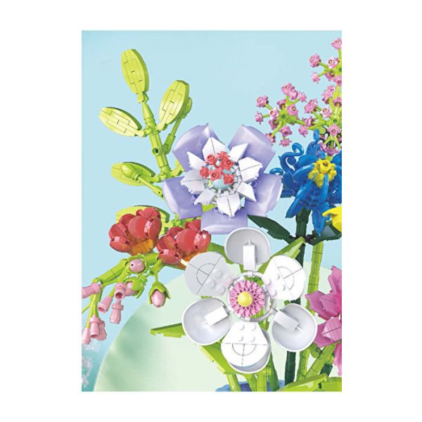 Blok 8li Vazolu Blok Çiçek 778 Parça