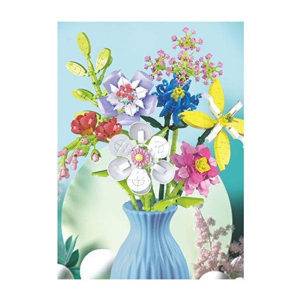 Blok 8li Vazolu Blok Çiçek 778 Parça