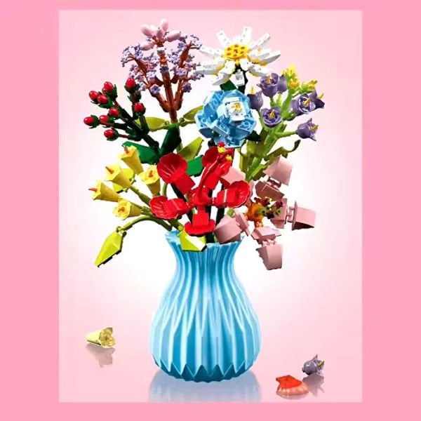 Blok 8li Vazolu Blok Çiçek 679 Parça