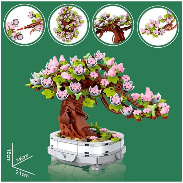 Blok Çiçek Bonsai Ağacı 451 Parça