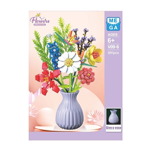 Blok 8li Vazolu Blok Çiçek 691 Parça