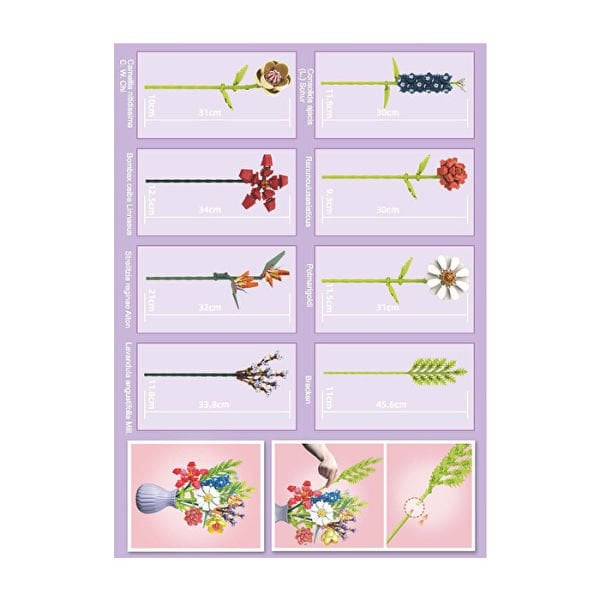 Blok 8li Vazolu Blok Çiçek 691 Parça