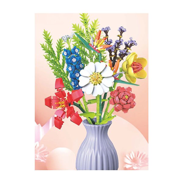 Blok 8li Vazolu Blok Çiçek 691 Parça