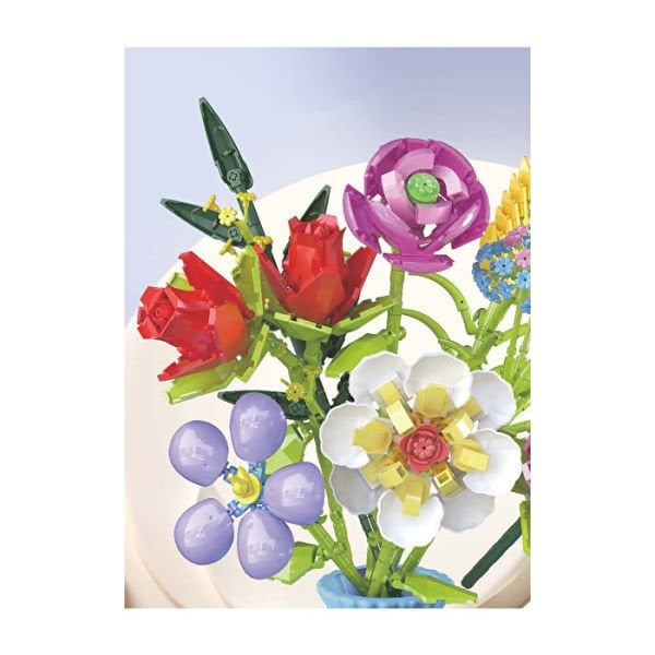 Blok 8li Vazolu Blok Çiçek 680 Parça