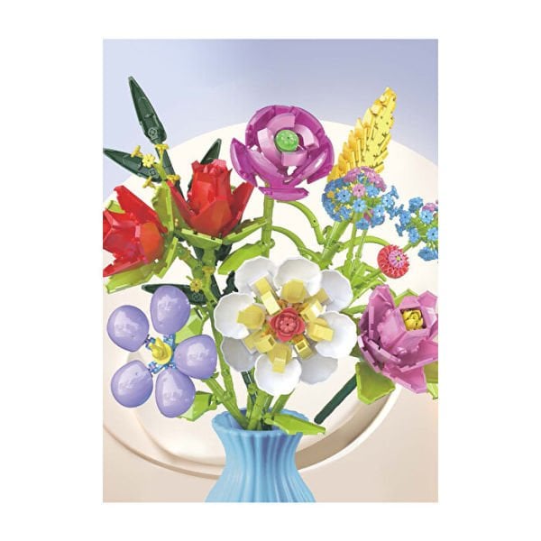 Blok 8li Vazolu Blok Çiçek 680 Parça